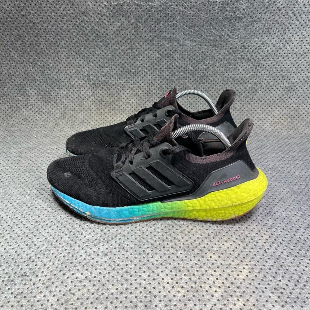 Adidas Ultraboost 22 Black Multi Gradient Shoes Size 9 Men’s